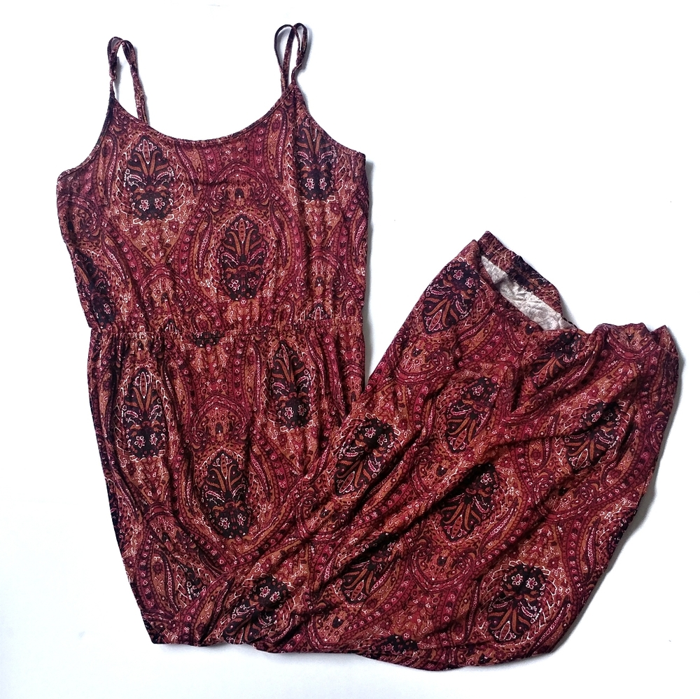American Eagle | Red Patterned Maxi Dress